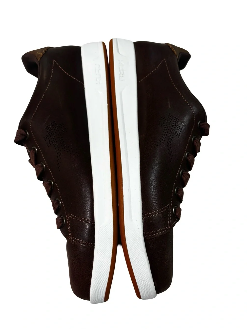 KURU Roam Shoes Mens Size 8 Clove Brown Leather Comfort Walking Sneakers Casual